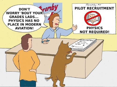 Aviation: Physics Not Required to be an Airline Pilot